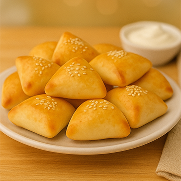 Mini Esfiha de Queijo com Cream Cheese 10 Unidades
