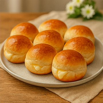Pão Brioche c/ Queijo (pacote c/ 9 unidades)