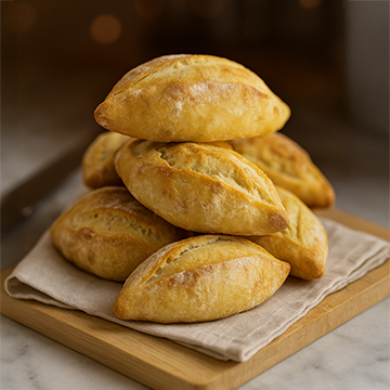 Pão Semi Italiano na Manteiga