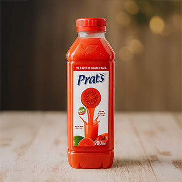 Suco Prat's Goiaba c/ Maçã 900ml